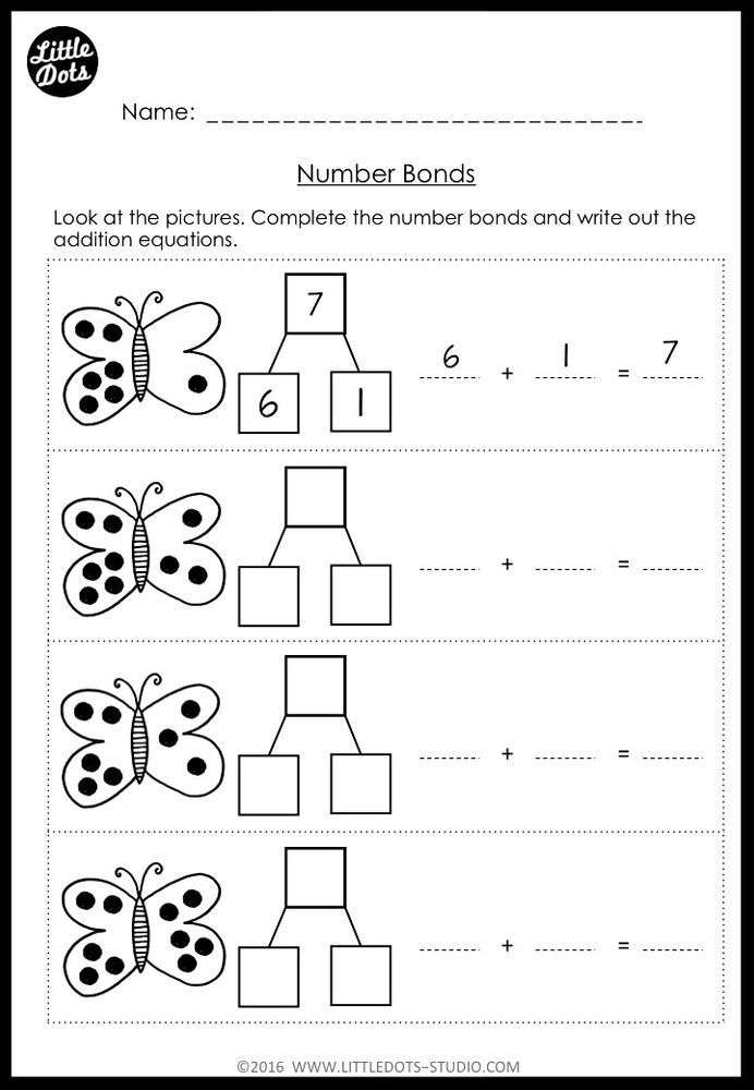 30 Number bonds worksheets to 20 free Pdf