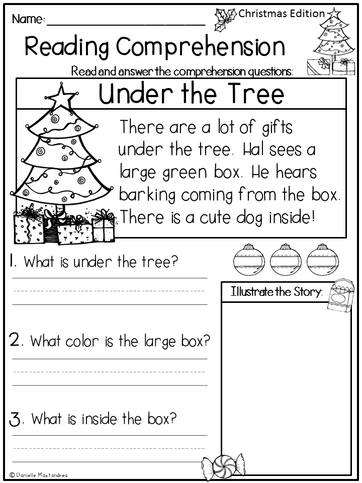 35 Christmas Worksheets for Kids 1st Grades Download