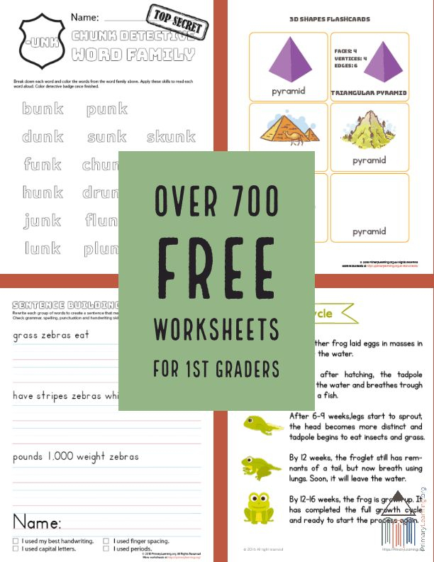 21 1St Grade Worksheets Free Printables Spelling