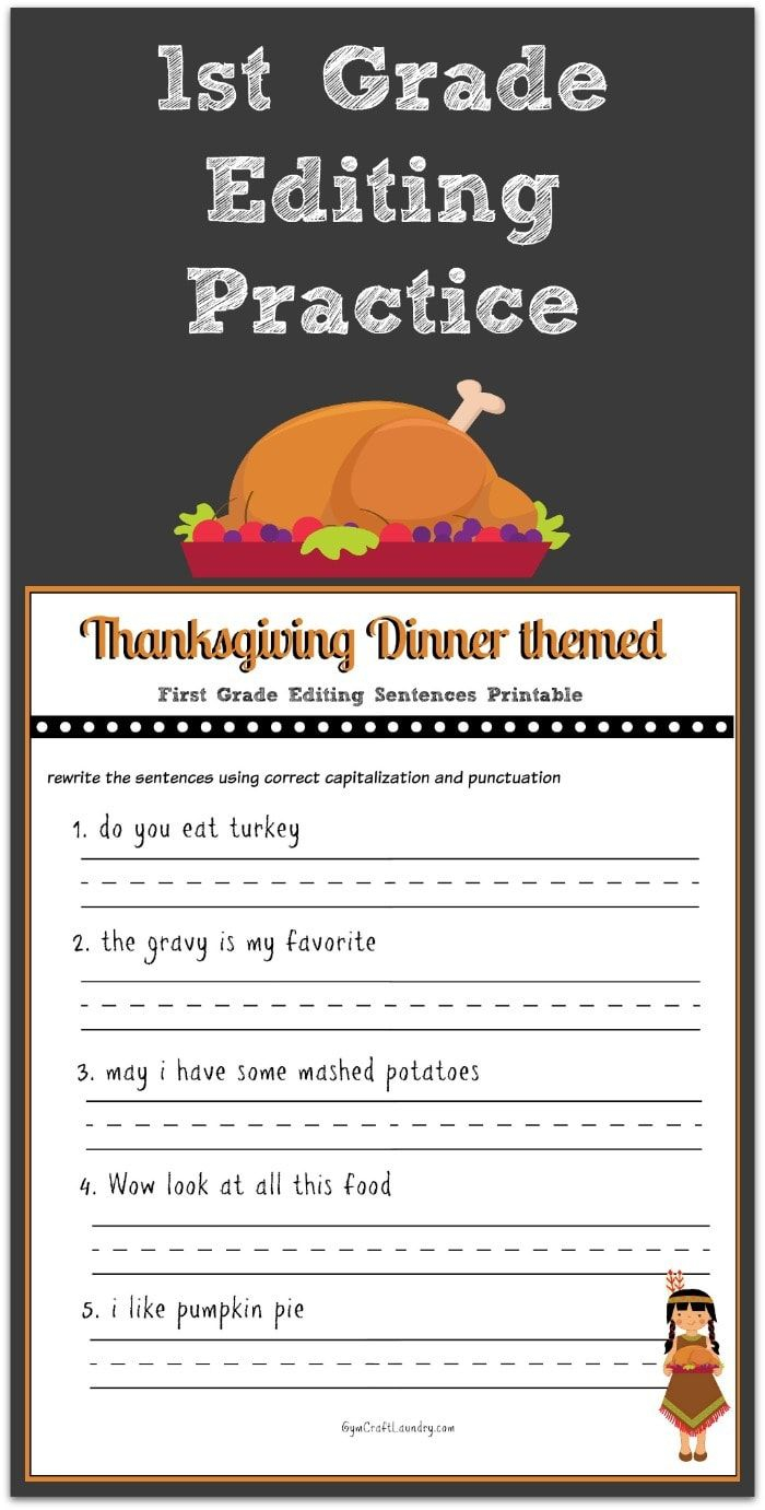 21 1St Grade Worksheets Thanksgiving