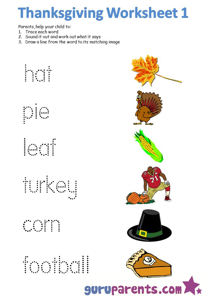 21 1St Grade Worksheets Thanksgiving
