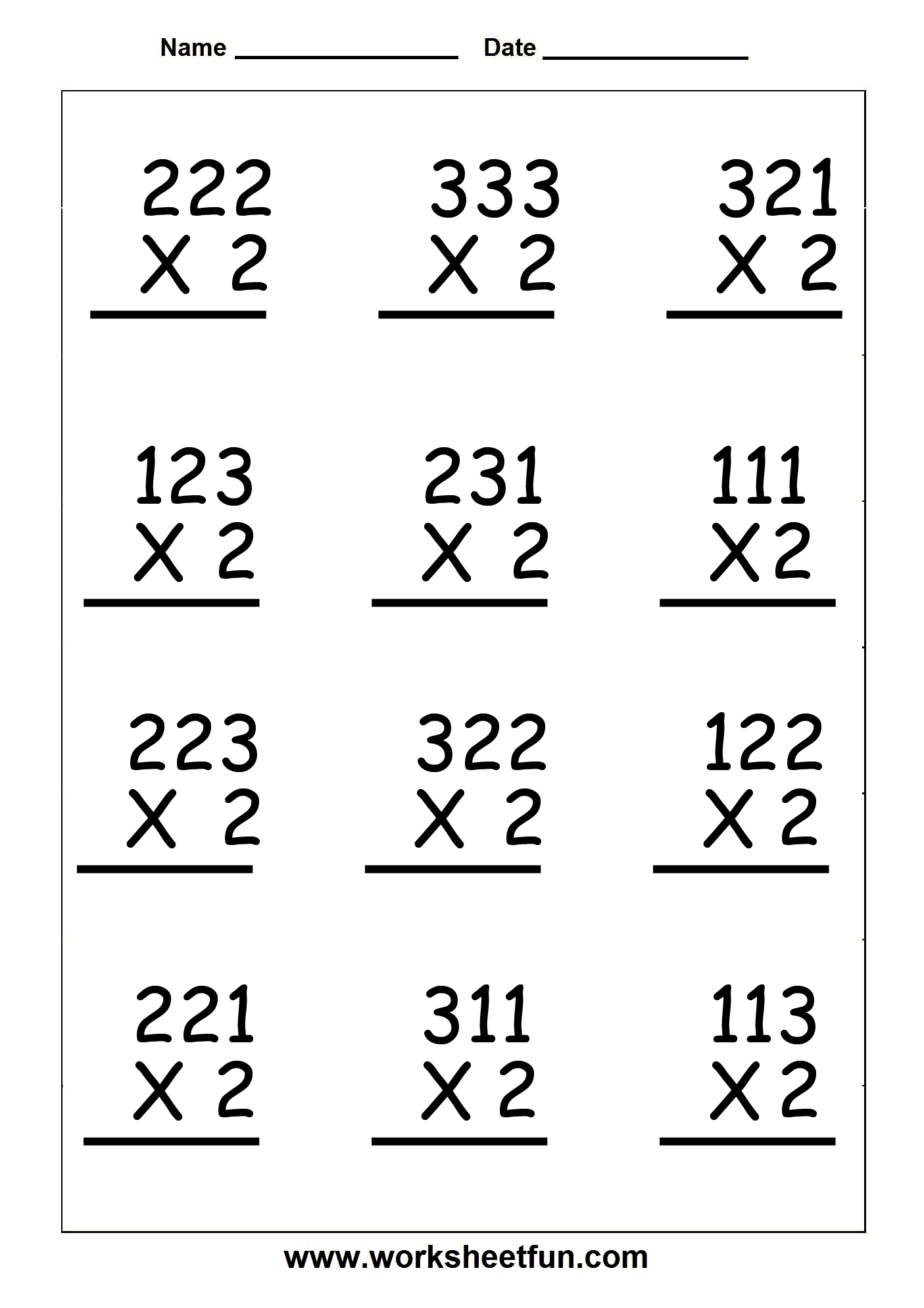 21 3Rd Grade Multiplication Worksheets Learning