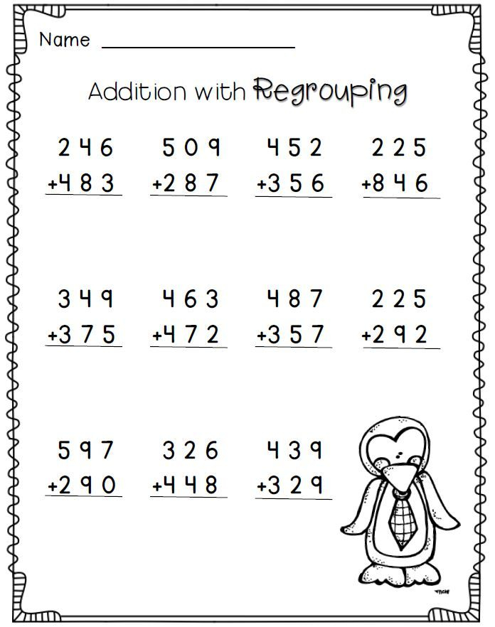 21 Addition With Regrouping Worksheets Grade 2