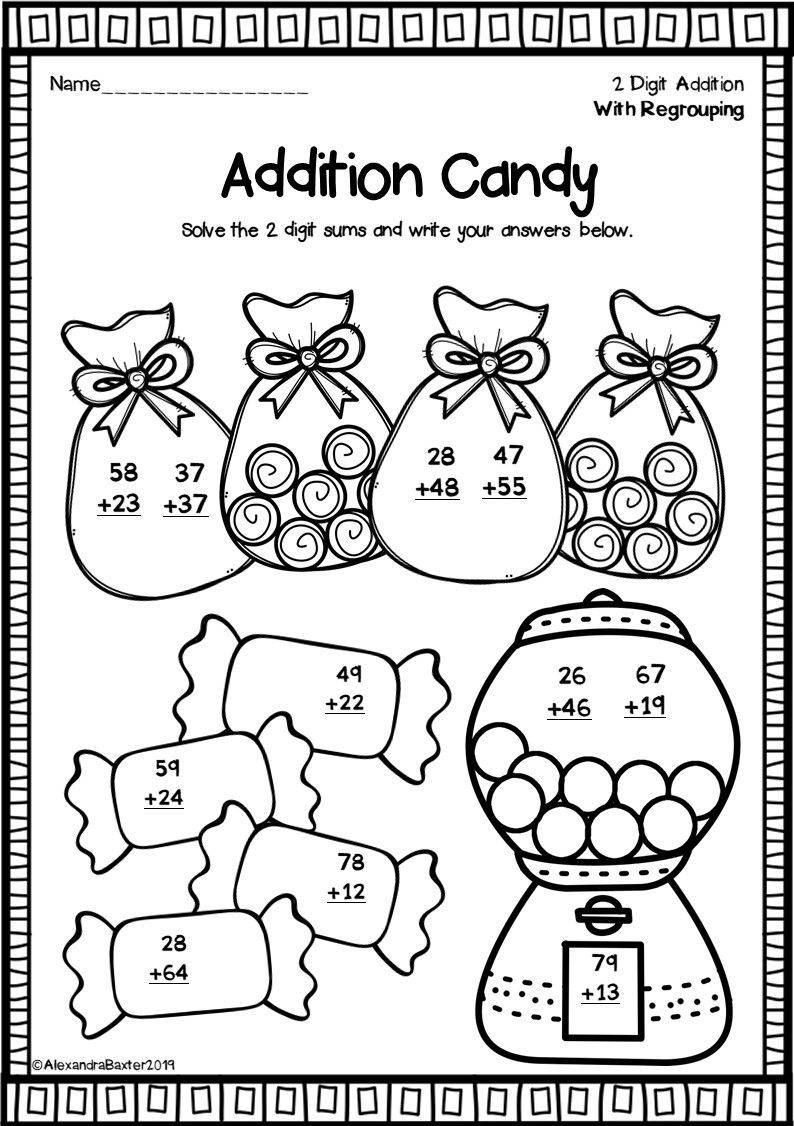 21 Addition With Regrouping Worksheets Grade 2