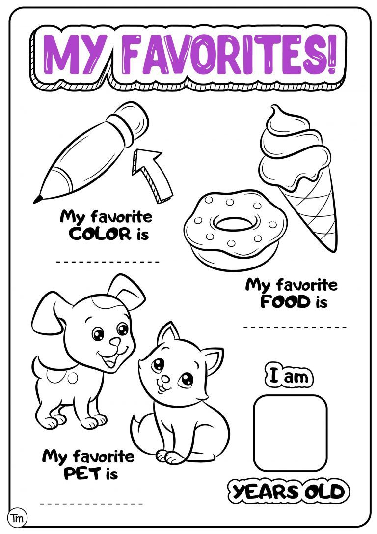 21 All About Me Worksheets For Kindergarten