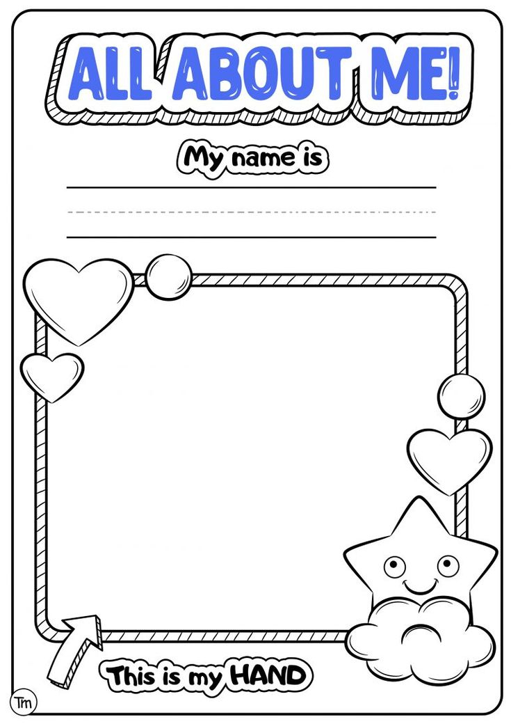 21 All About Me Worksheets For Kindergarten