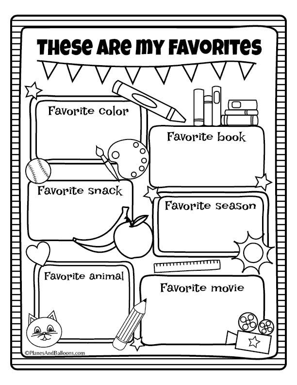 21 All About Me Worksheets For Kindergarten