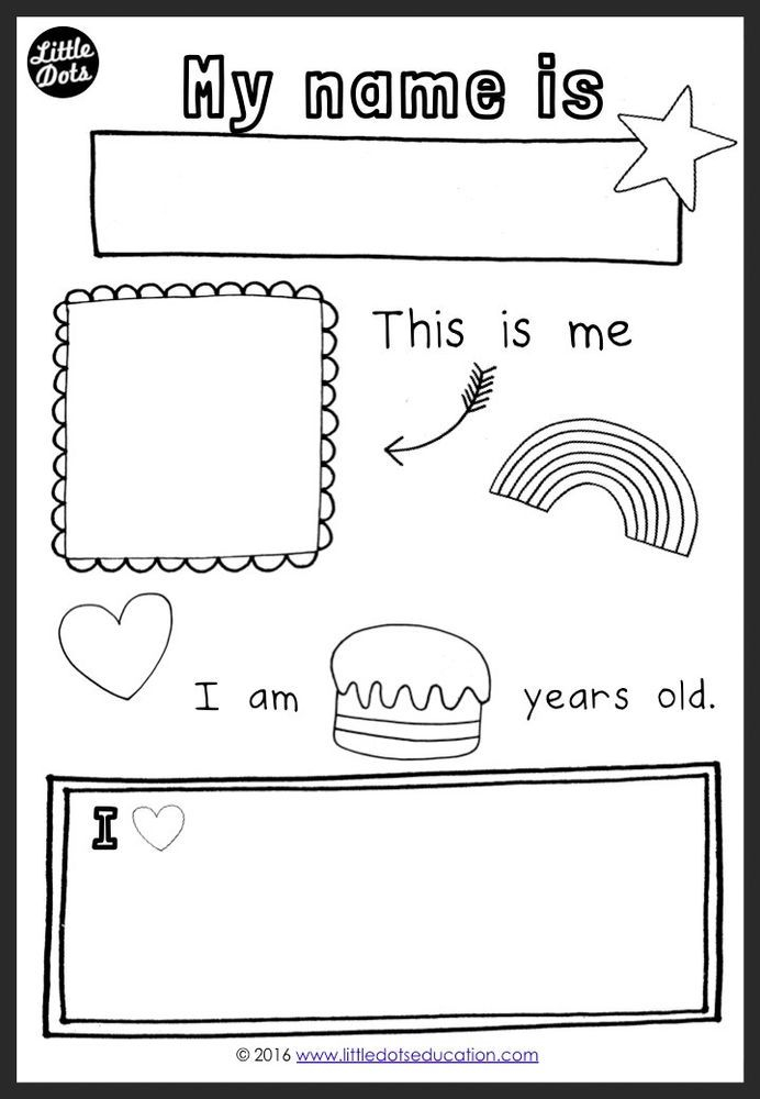 21 All About Me Worksheets For Kindergarten