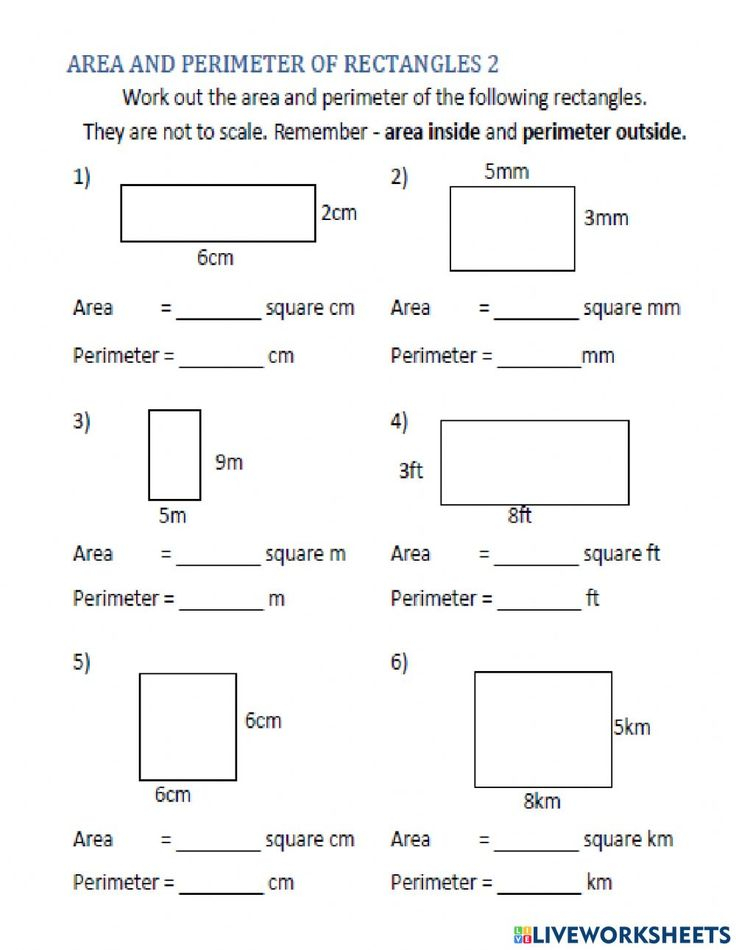 21 Area And Perimeter Worksheets