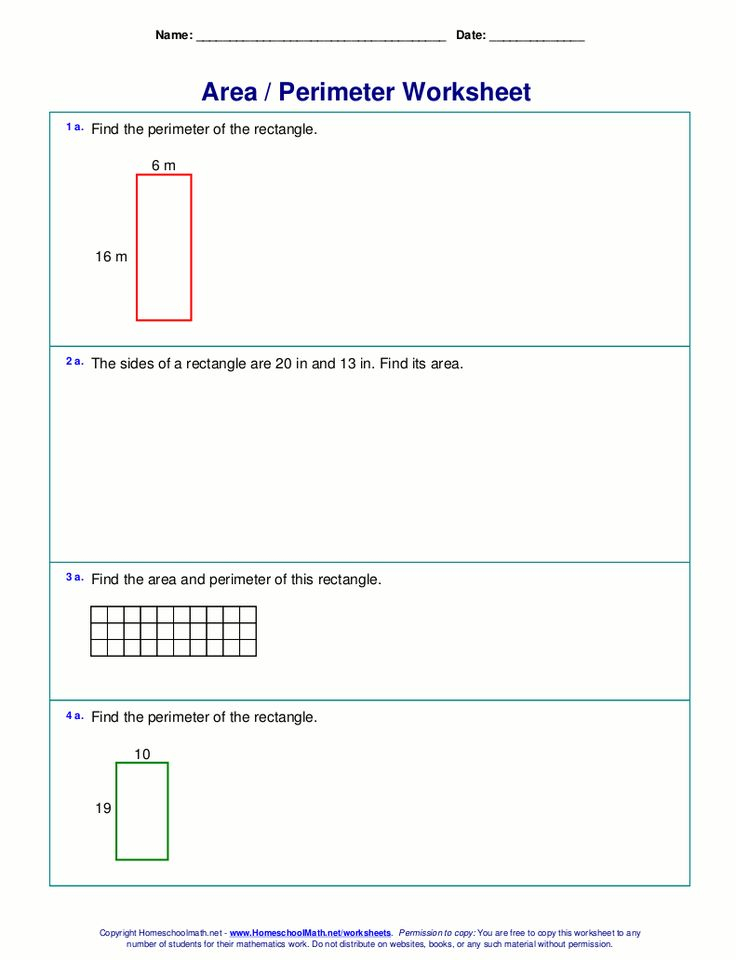 21 Area And Perimeter Worksheets