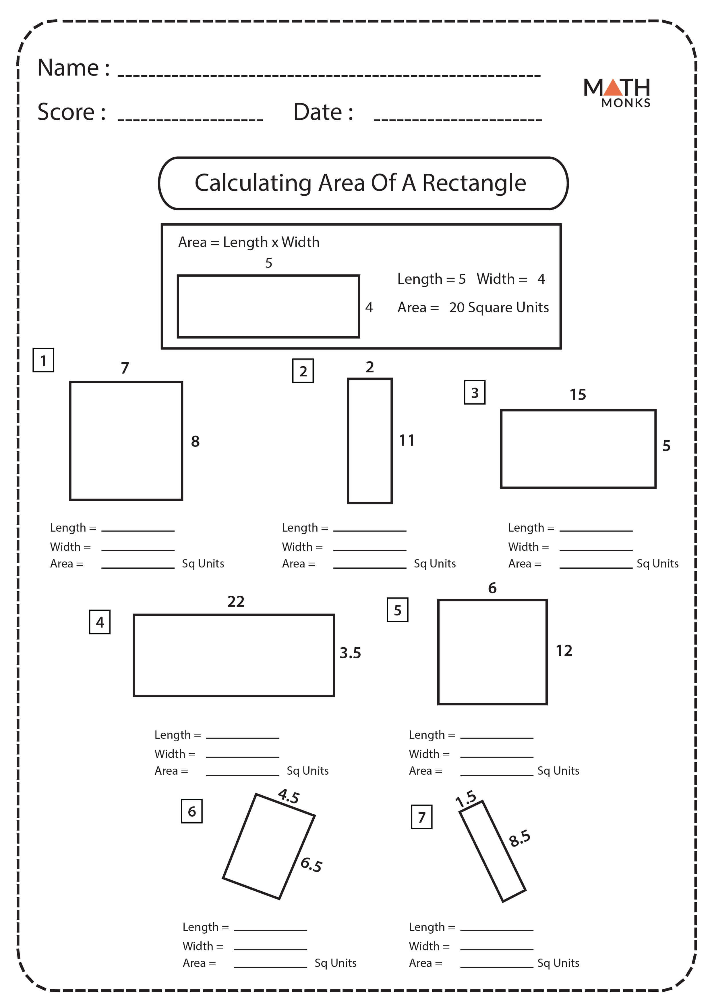 21 Area And Perimeter Worksheets 21 Area And Perimeter Worksheets
