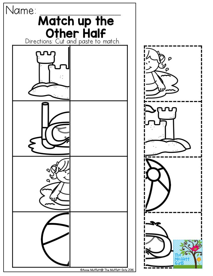 21 Cut And Paste Worksheets 3D