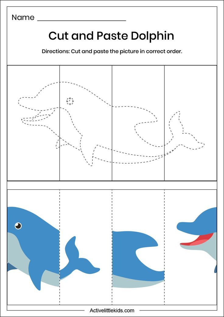 21 Cut And Paste Worksheets 3D