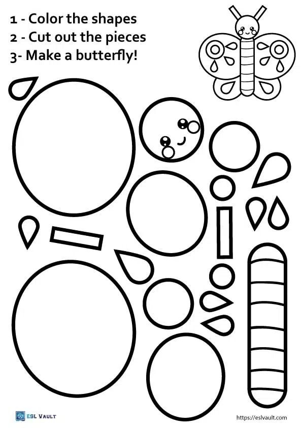 21 Cut And Paste Worksheets 3D