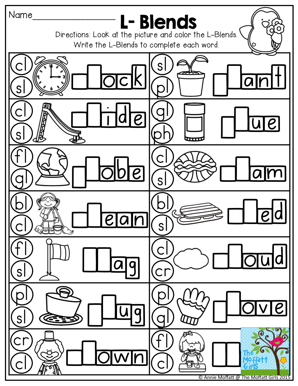 21 English Blends Worksheets For Kindergarten