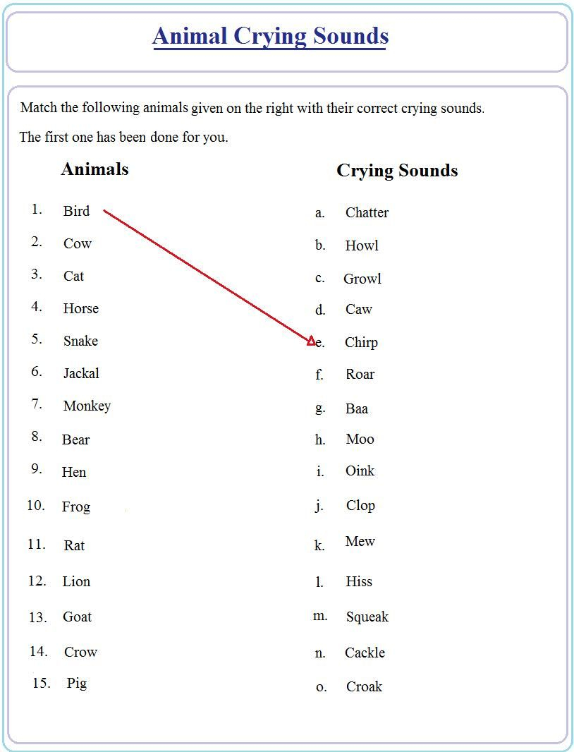 21 English Worksheets For Grade 1 Noun