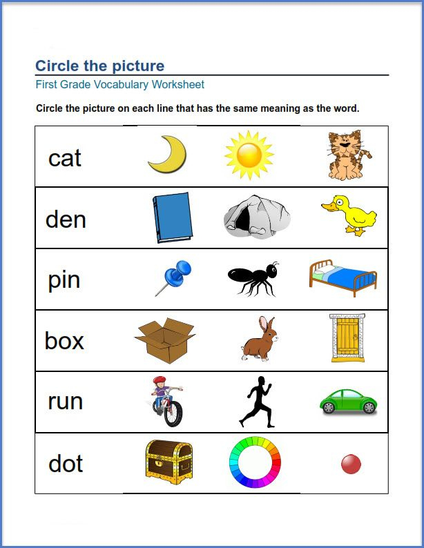 21 English Worksheets For Grade 1 Noun