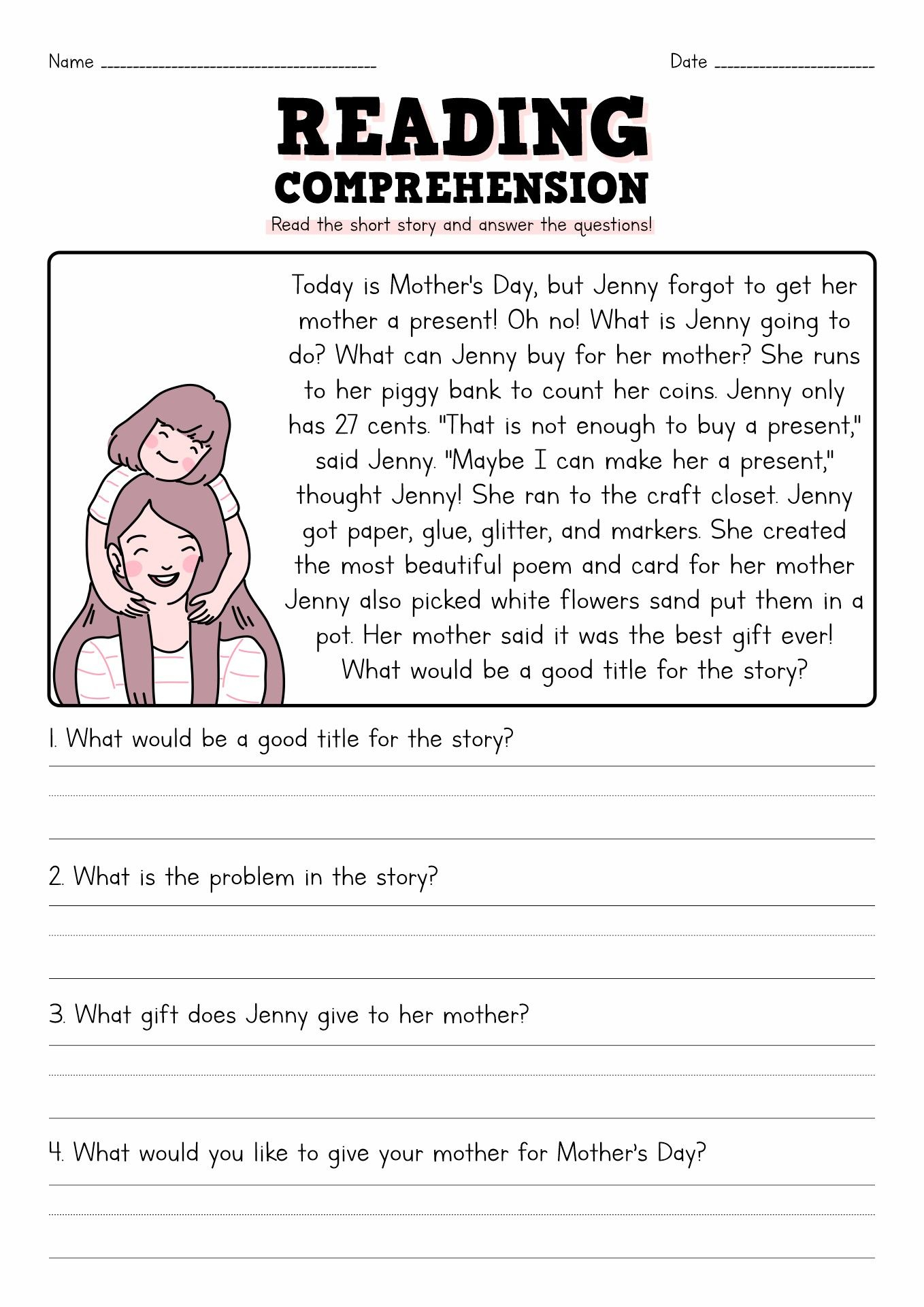 21 Free 1St Grade Reading Worksheets