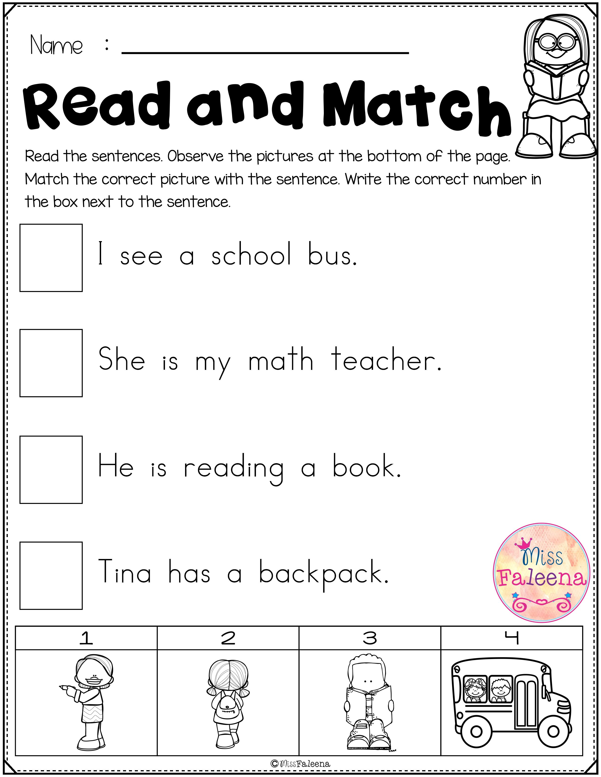 21 Free 1St Grade Reading Worksheets