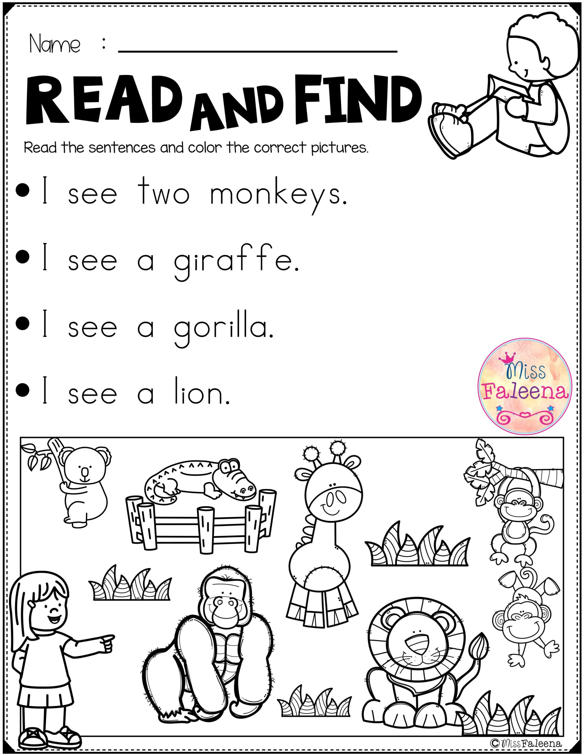 21 Free 1St Grade Reading Worksheets