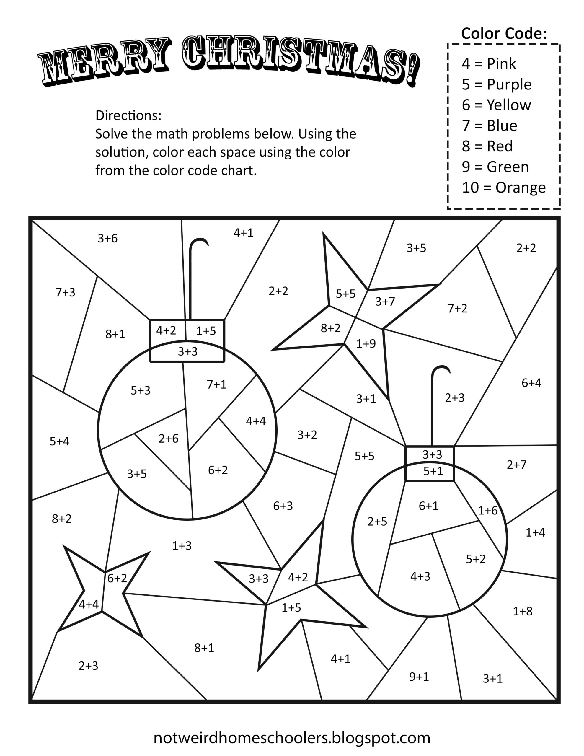 21 Free Christmas Math Worksheets 1St Grade