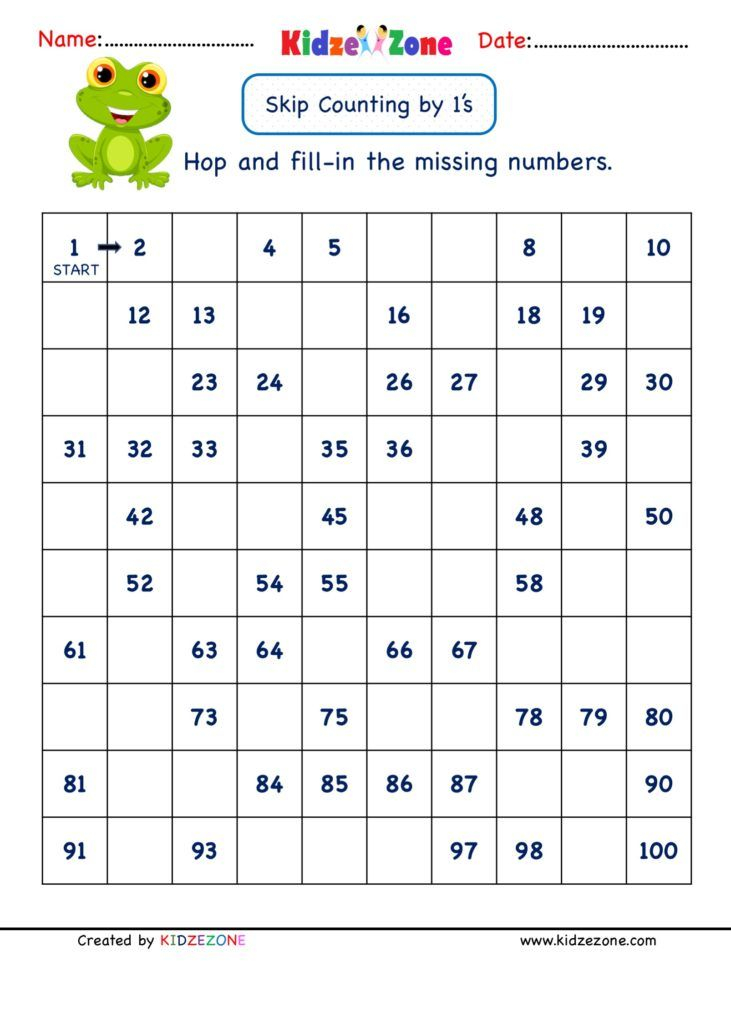 21 Grade 1 Math Worksheets Free Printable Skip Counting