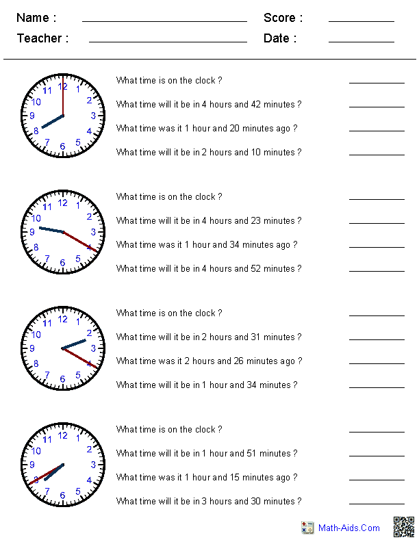 21 Grade 3 Math Worksheets Telling Time