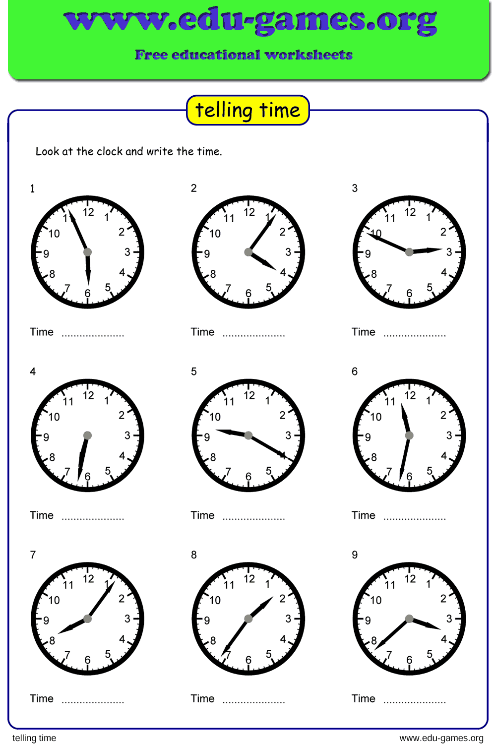 21 Grade 3 Math Worksheets Telling Time