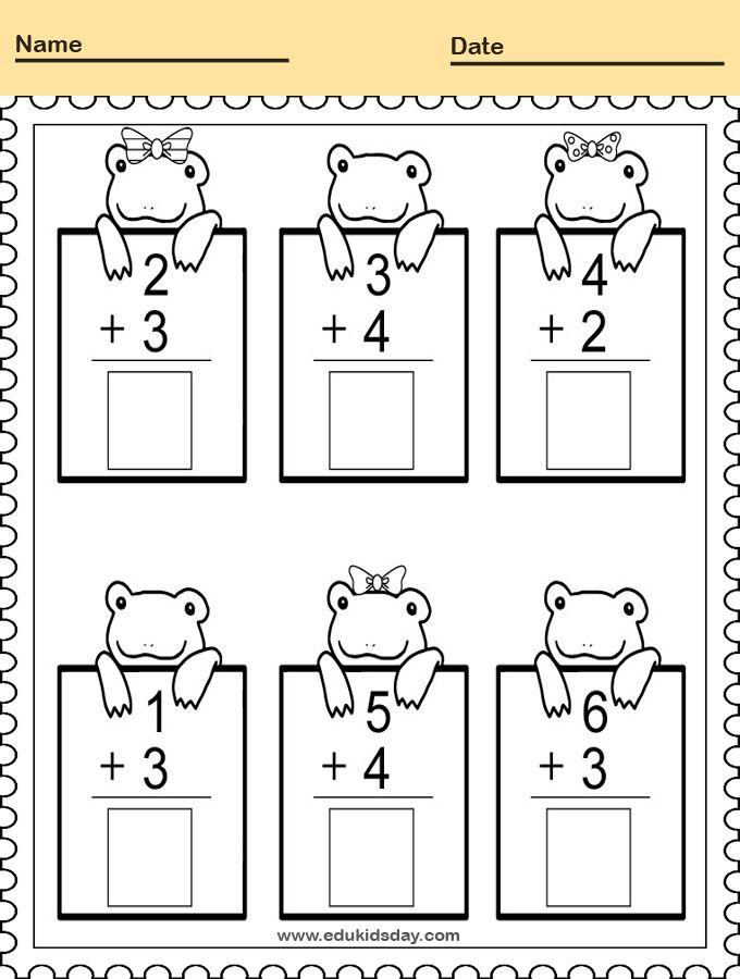 21 Kindergarten Addition Worksheets With Pictures