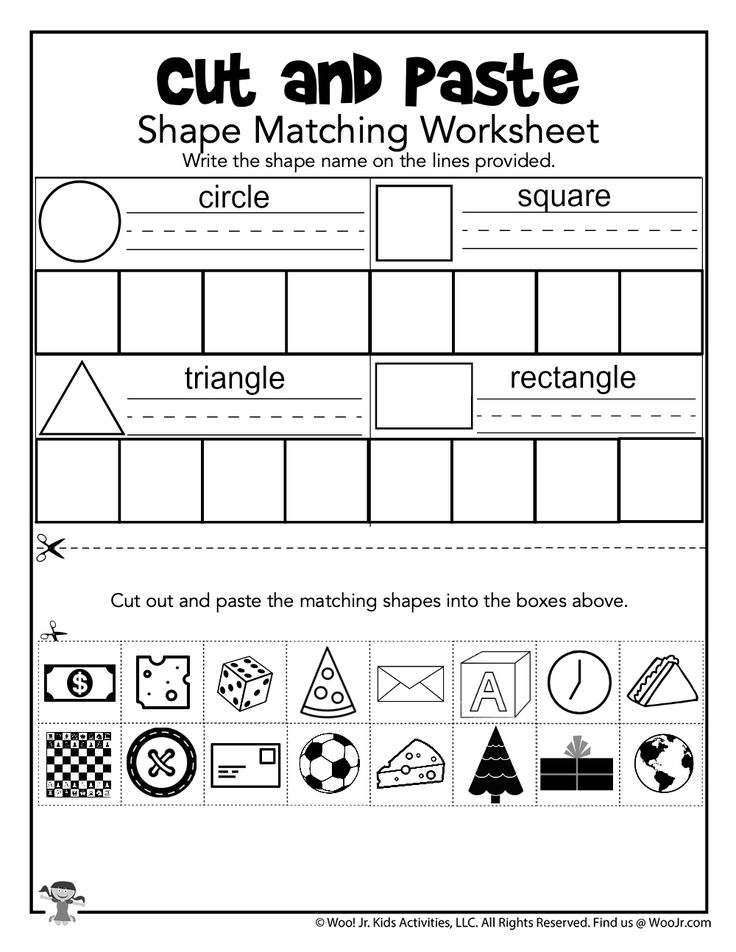 21 Kindergarten Math Worksheets Free Cut And Paste