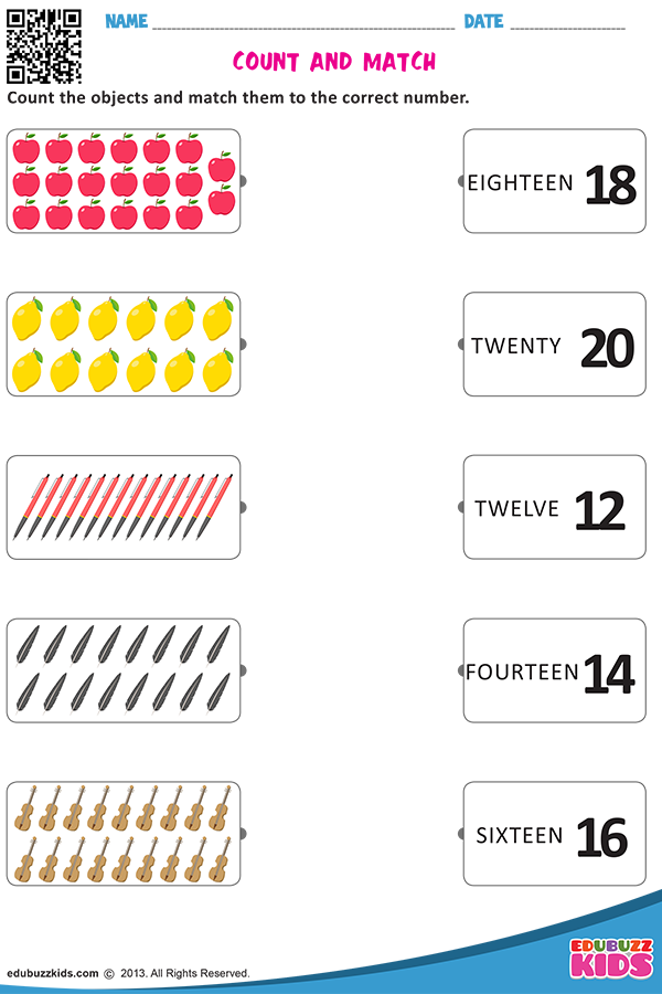 21 Kindergarten Worksheets Number 3