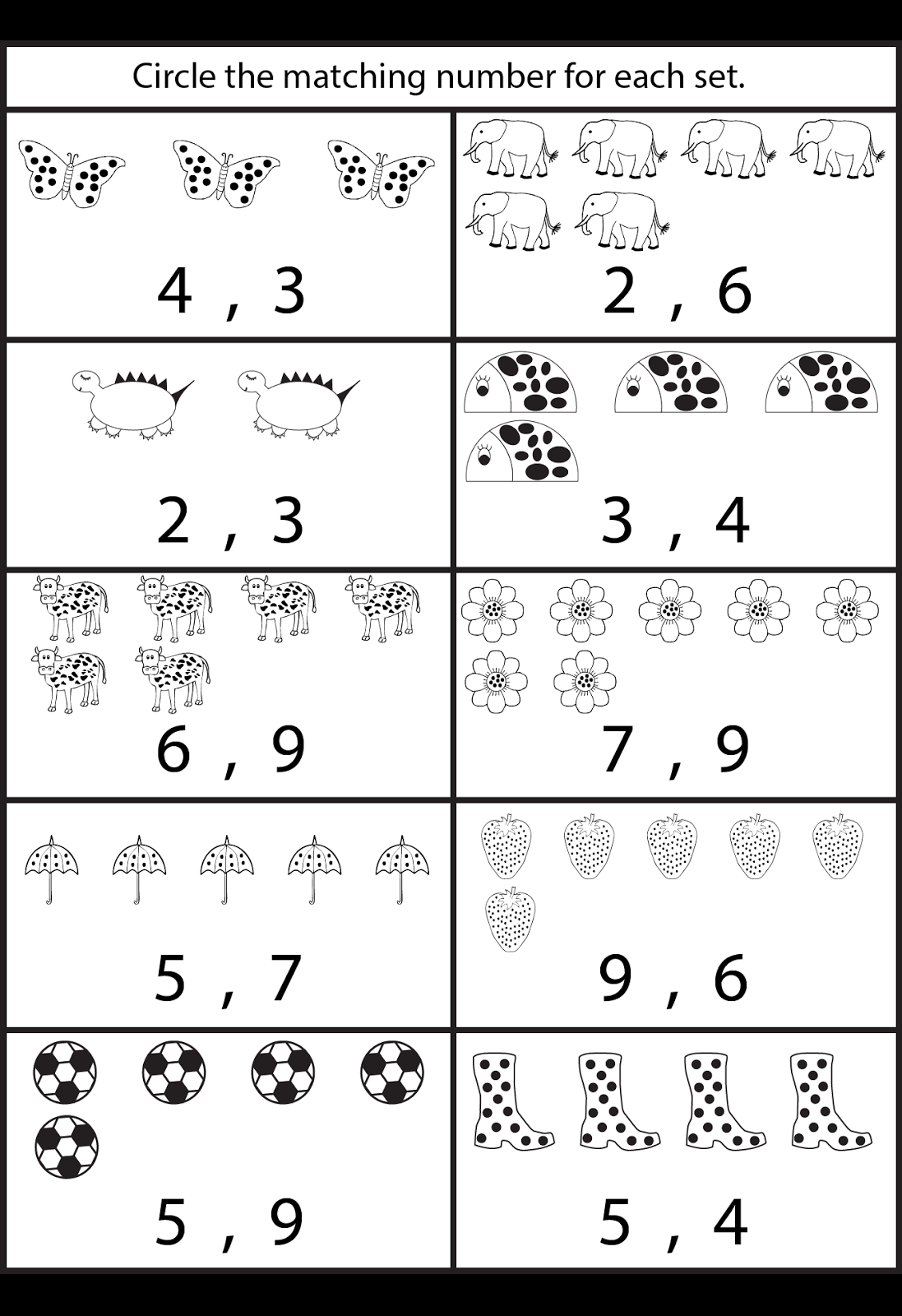 21 Kindergarten Worksheets Number 3