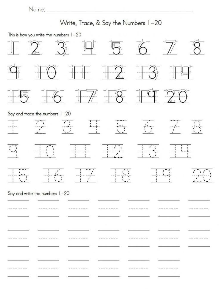 21 Kindergarten Worksheets Number 3