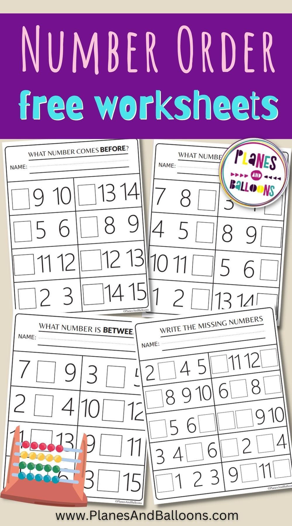 21 Kindergarten Worksheets Number 3