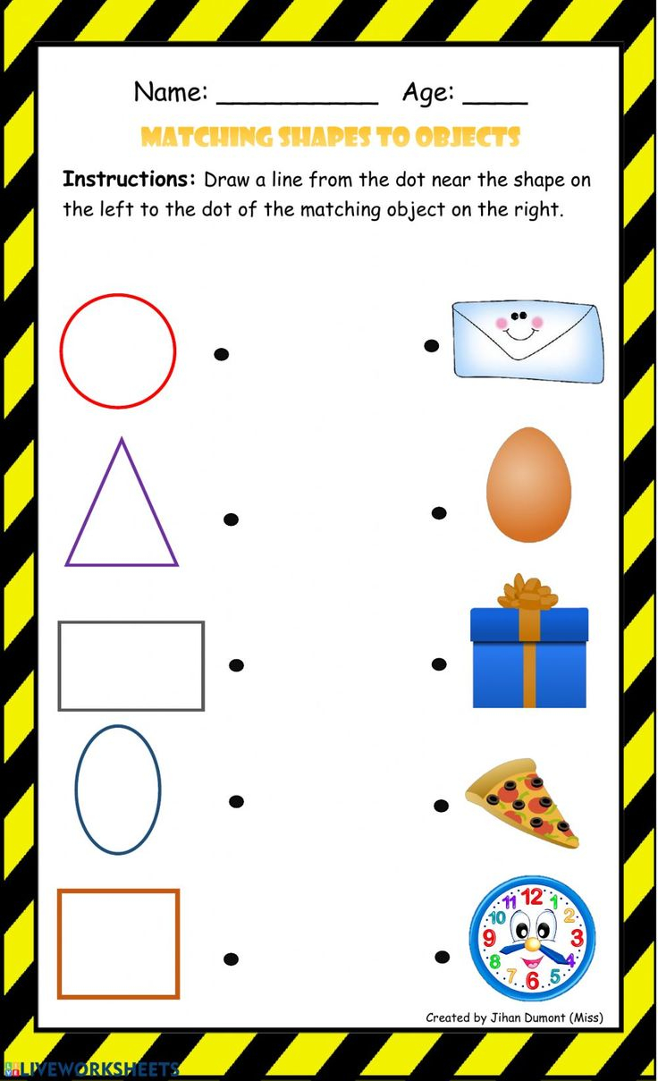 21 Kindergarten Worksheets On Shapes