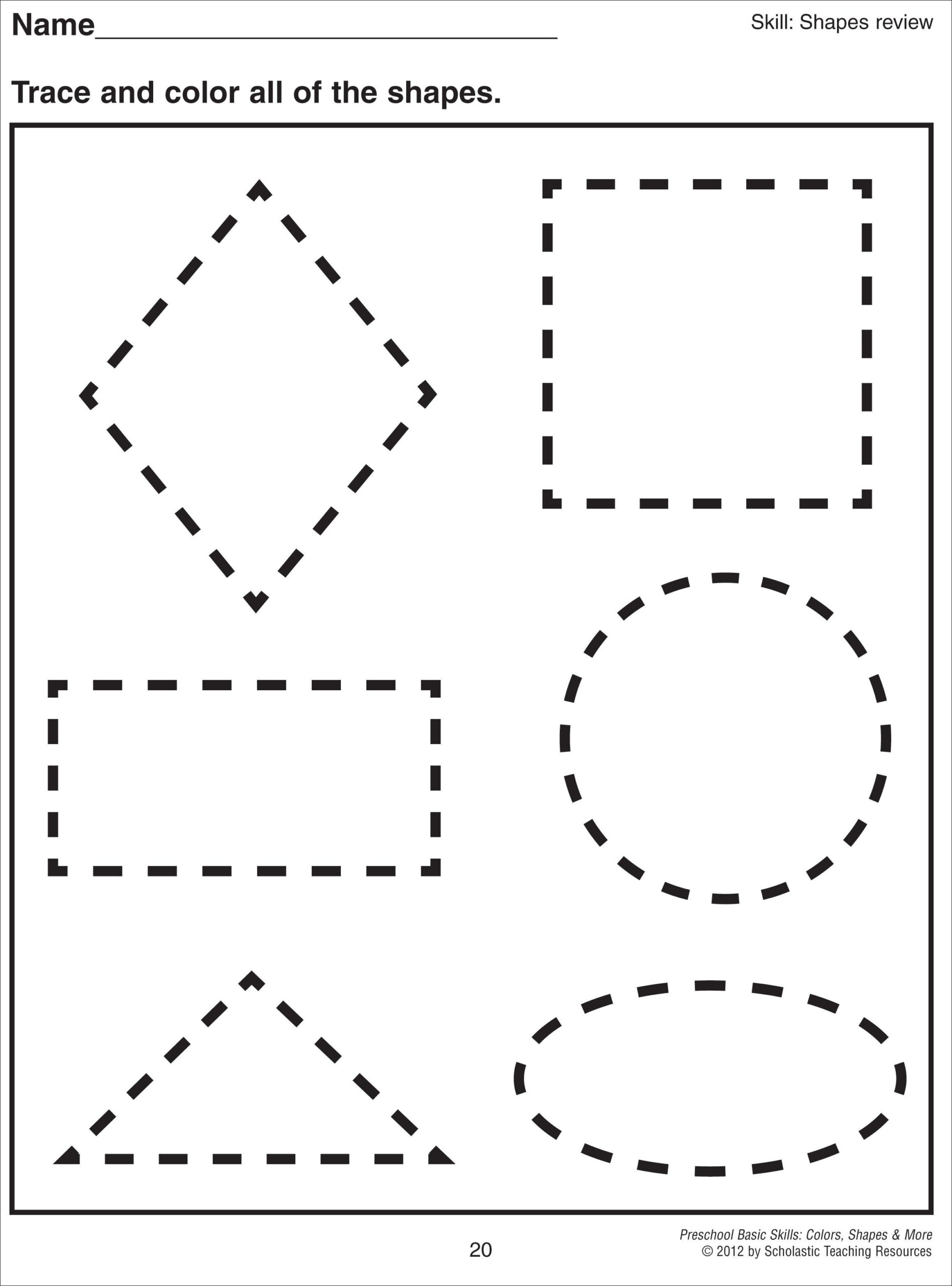 21 Kindergarten Worksheets On Shapes