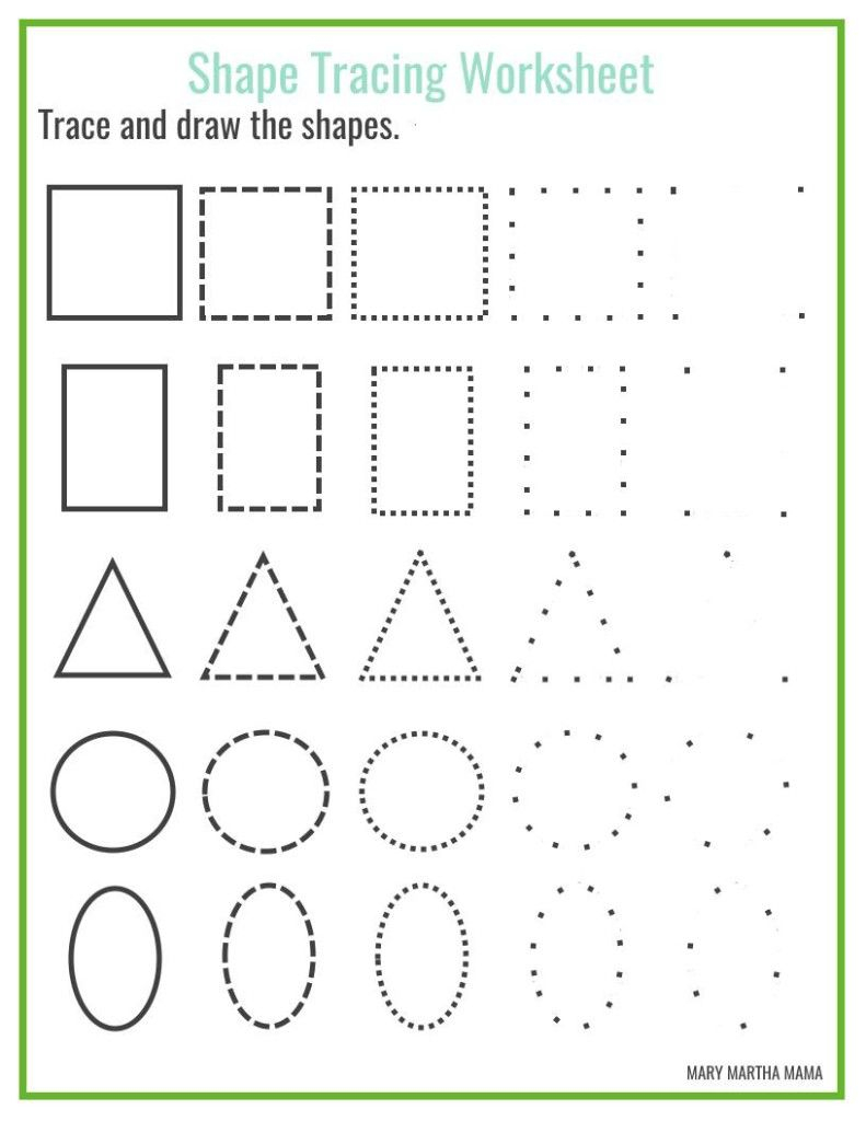 21 Kindergarten Worksheets On Shapes