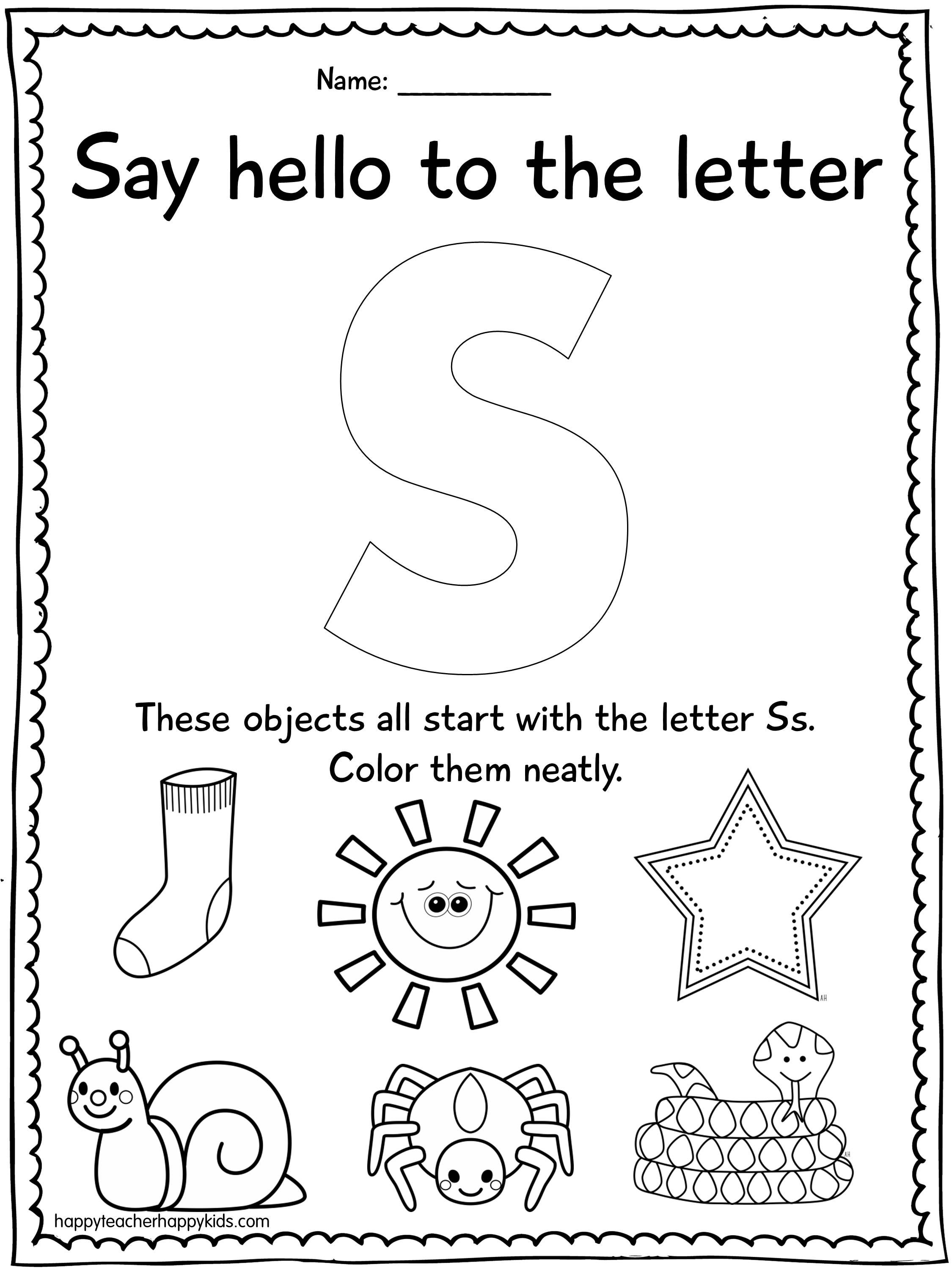 21 Learning Letters Kindergarten Printable Worksheets