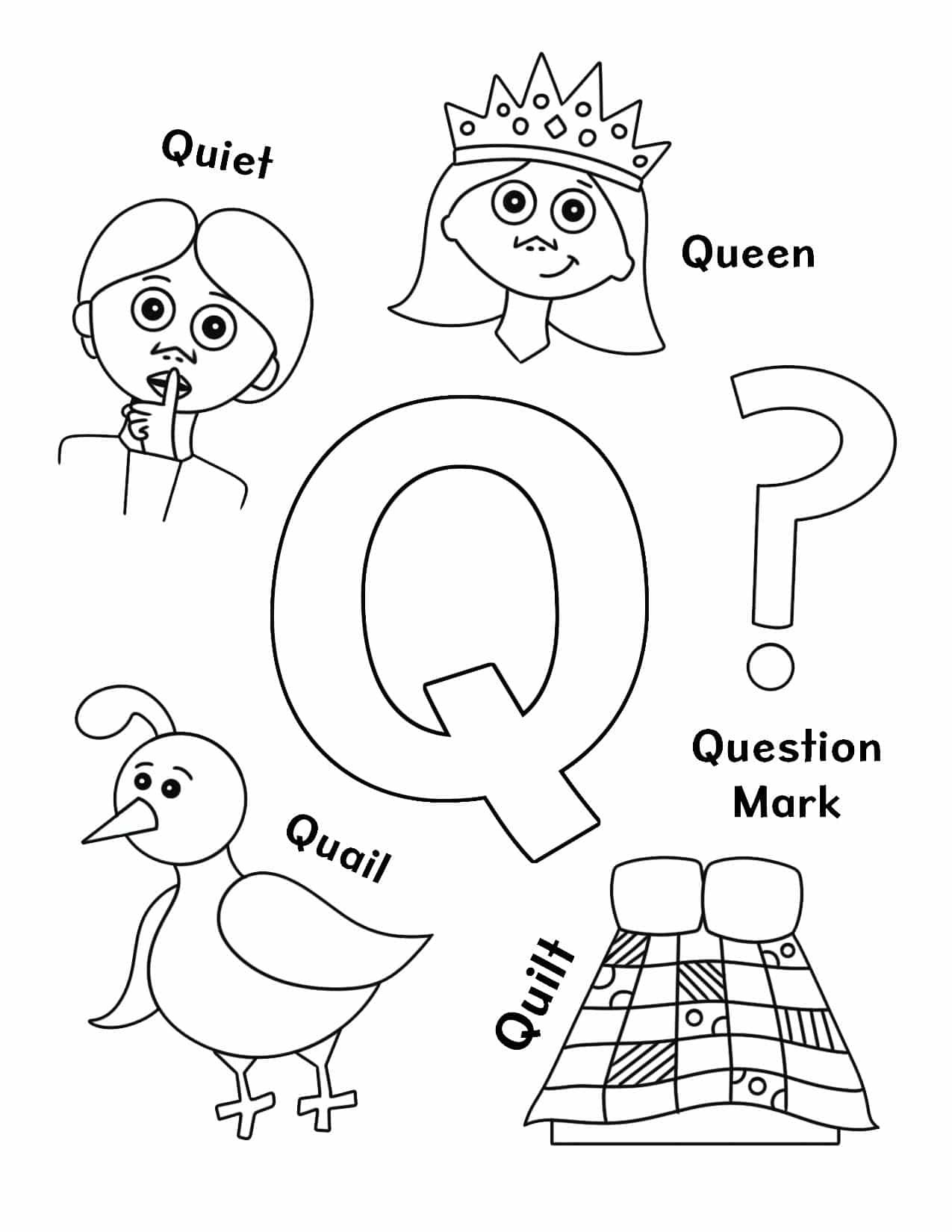 21 Letter Qq Worksheets For Kindergarten