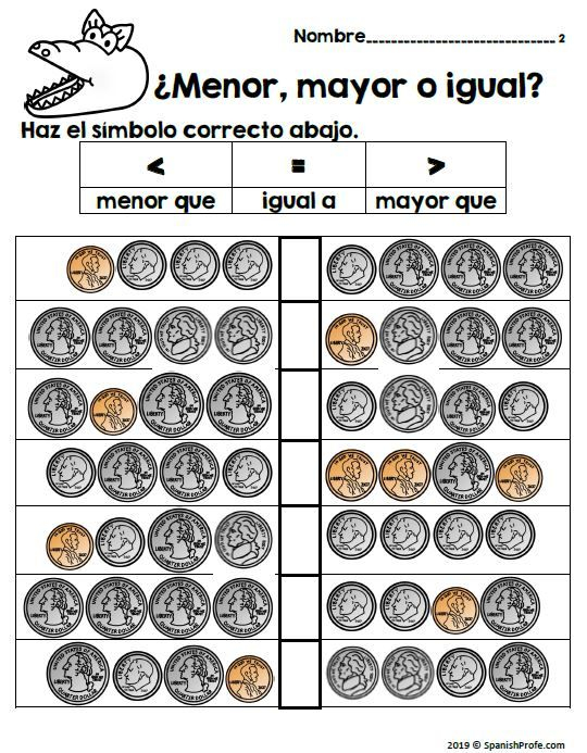 21 Math Worksheets In Spanish