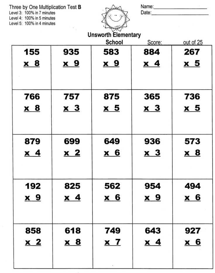 21 Multiplication Worksheets Grade 8