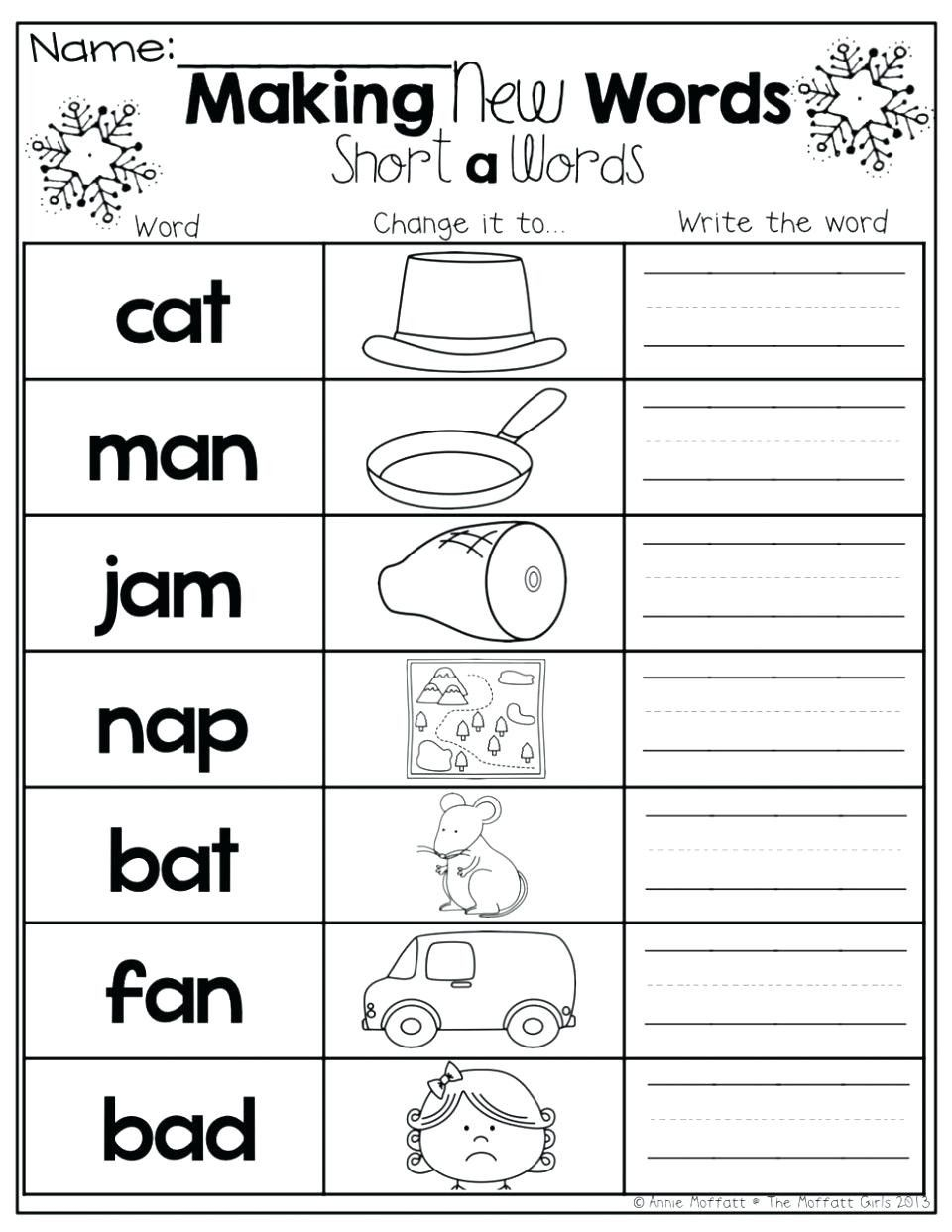 21 Phonics Reading Worksheets For Kindergarten