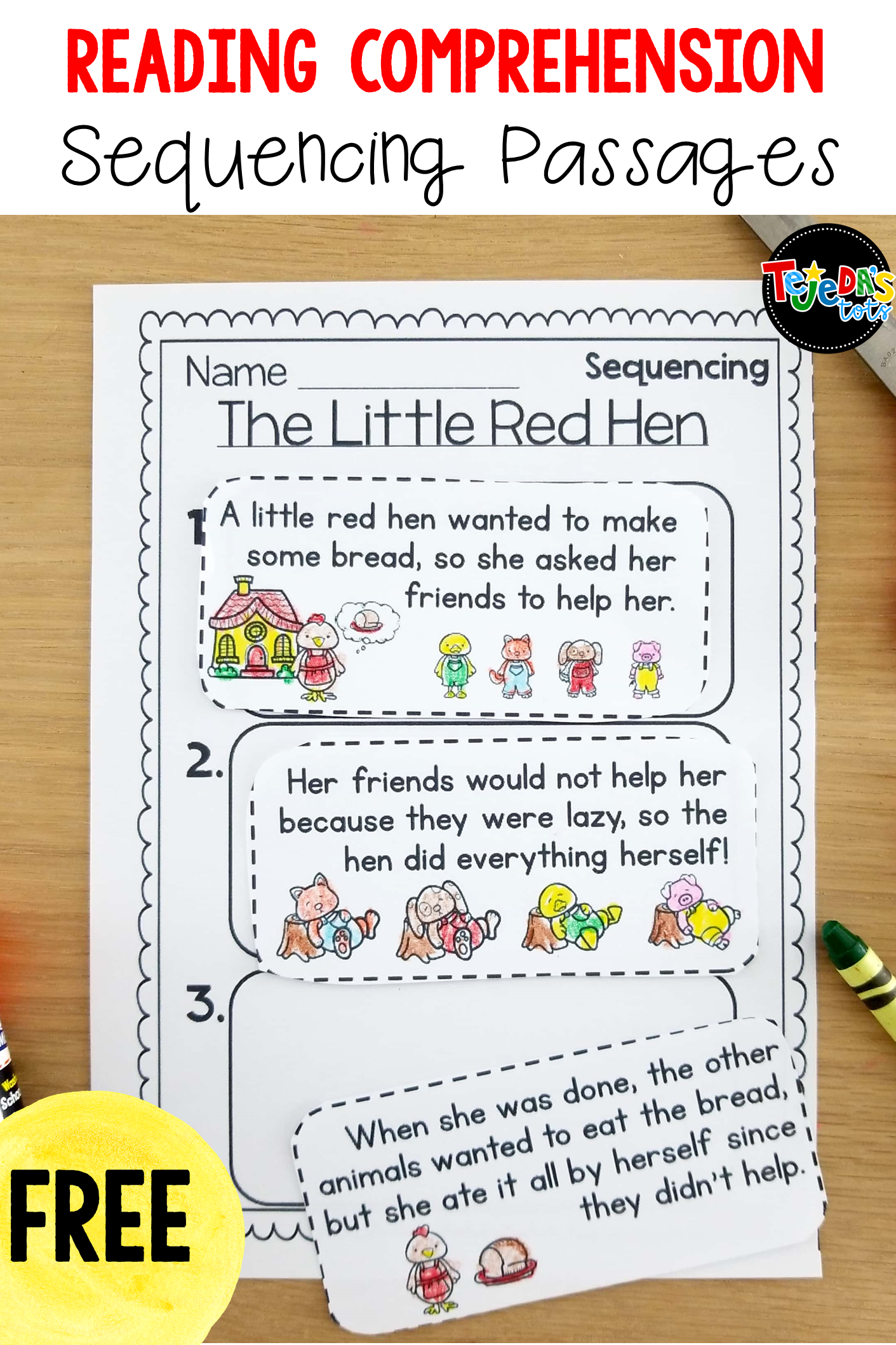 21 Reading Comprehension Worksheets Cut And Paste