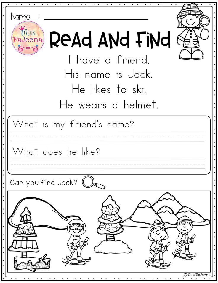 21 Reading Comprehension Worksheets Cut And Paste