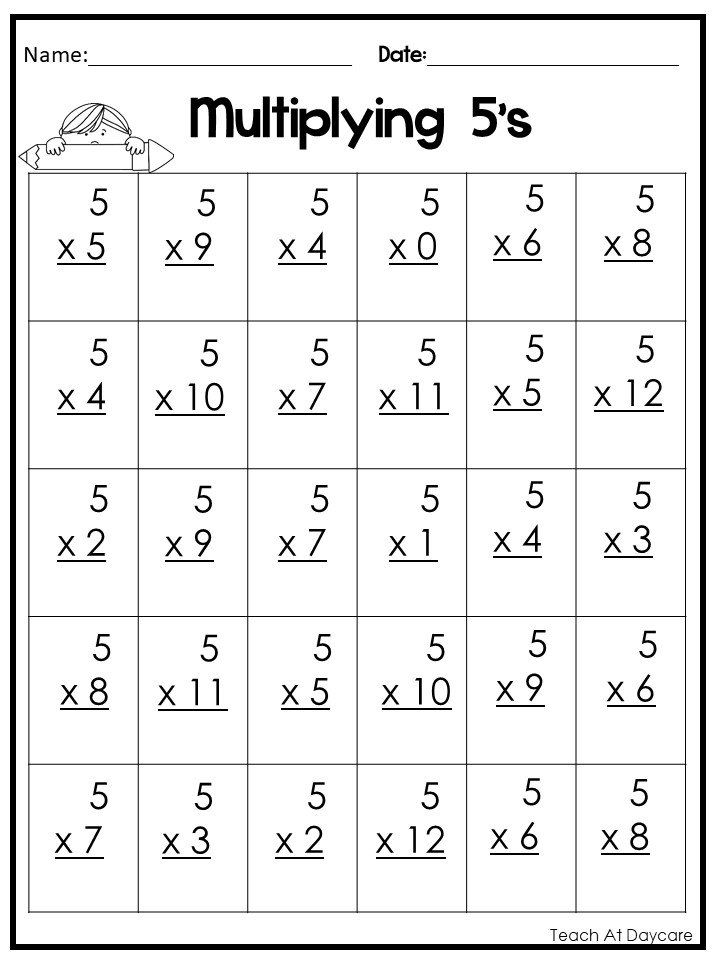 21 Touch Math Multiplication Worksheets