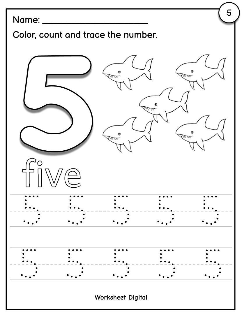 21 Worksheets For Kindergarten Number 6