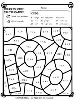 100th Day of School Color By Number