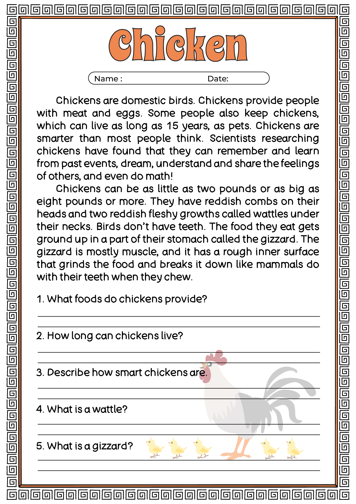 17 Fourth Grade Reading Comprehension Worksheets