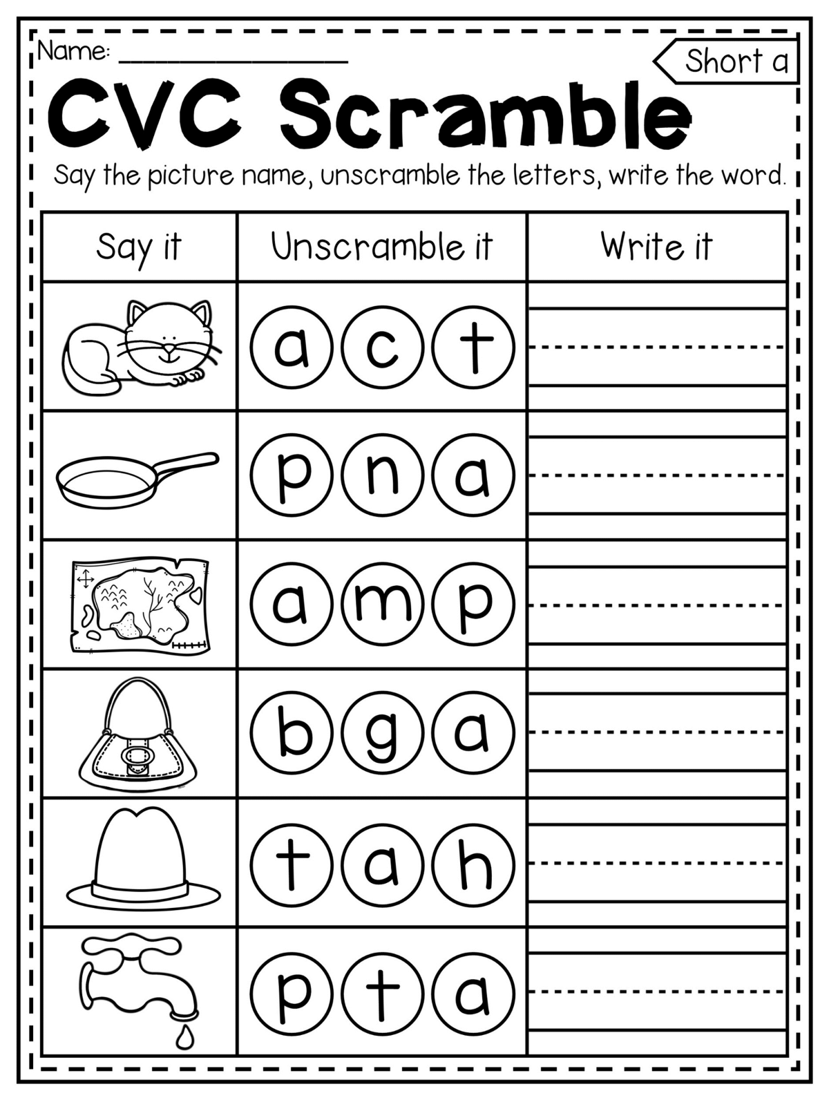 40 English worksheets for kindergarten