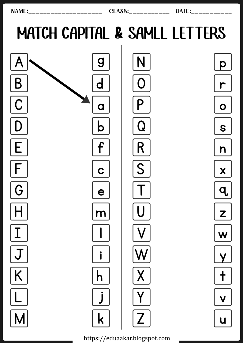 40 English worksheets for kindergarten
